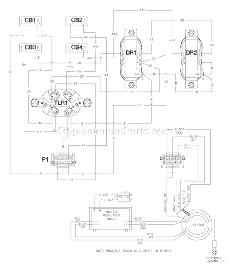 Page F Diagram and Parts List for 030201-0  Briggs and Stratton Generator